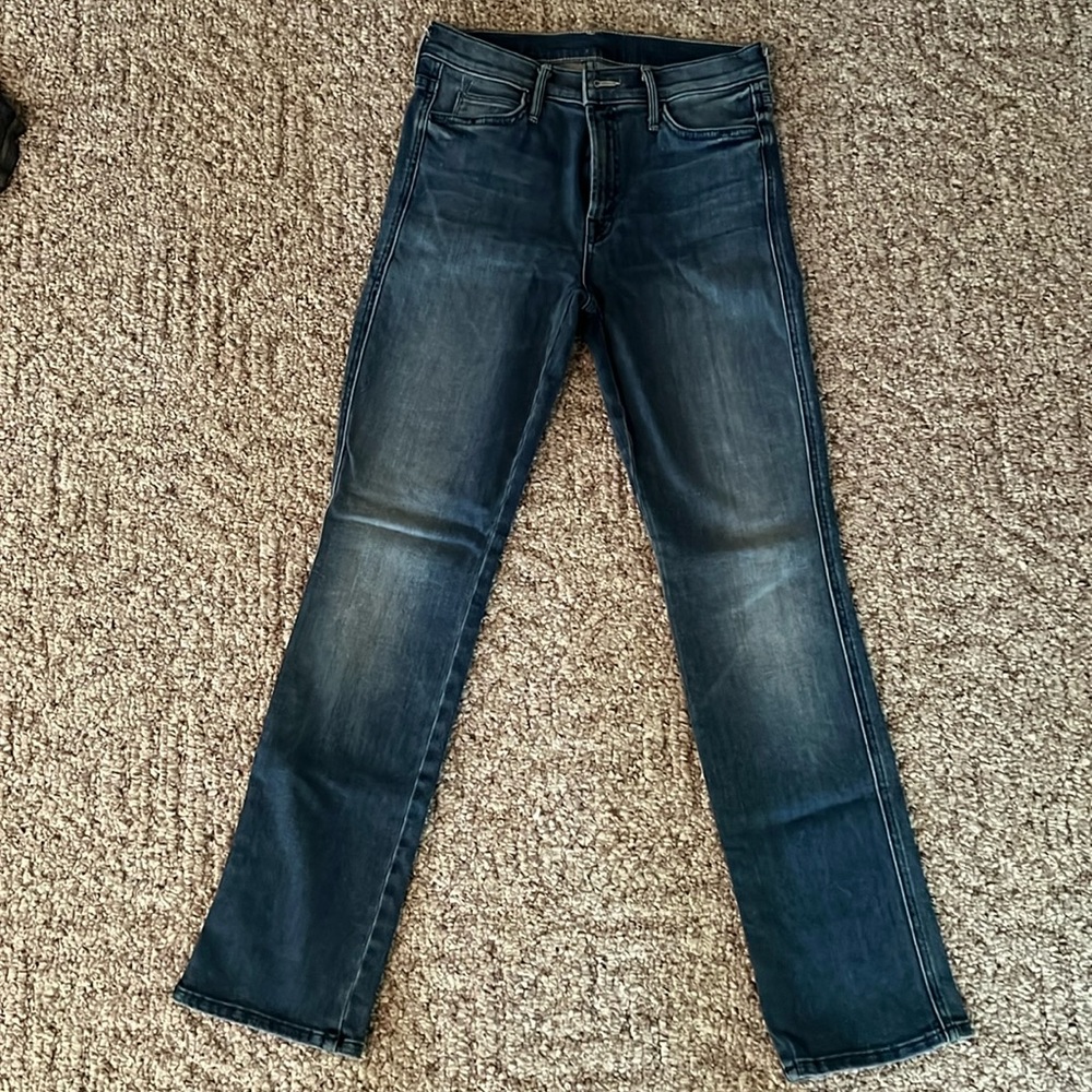 Mother skinny jeans, stone blue, size 00